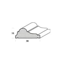 Profilleiste FK-P3615-RFI-M – 36 x 15 mm, Fichte, roh