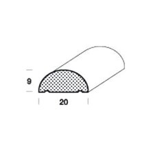 Profilleiste FK-PH20-RFI-M – 20 x 9 mm, Fichte, roh
