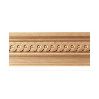 Kranzleiste 78 x 22 mm, Buche roh Länge 2440 mm