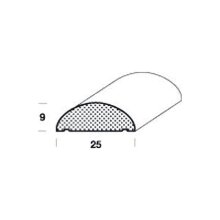 Profilleiste FK-PH25-RFI-M – 25 x 9 mm, Fichte, roh
