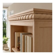 Kranzleiste 78 x 22 mm, Buche roh Länge 2440 mm