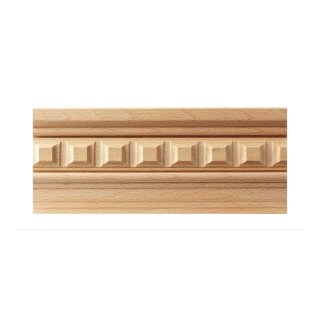 Kranzleiste 78 x 22 mm, Buche roh Länge 2440 mm