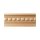 Kranzleiste 78 x 22 mm, Buche roh Länge 2440 mm