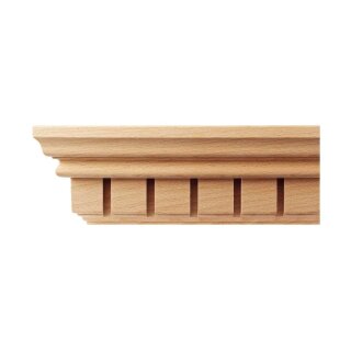 Kranzleiste 87 x 41 mm, Buche roh Länge 2400 mm