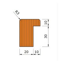 Glasleistenring für Haustüren, Profil 1 (1 Paar)