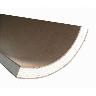 Viertelkreisprofil MDF/HDF, Länge 3000 mm, Radius 100 mm