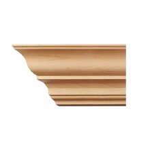 Kranzleiste 98 x 98 mm, Buche roh Länge 2440 mm