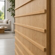 Vierkantleiste FK-AL2205-REI-ZB2, Breite: 22 mm, Höhe: 5 mm, Holzart: Eiche, Oberfläche: roh