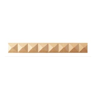 Pyramidenleiste 25 x 8 mm, Buche roh Länge 2440 mm