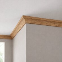 Deckenleiste FK-GS25-REI-ZUS, Breite: 20 mm, Höhe: 22,5 mm, Holzart: Eiche, Oberfläche: roh