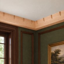 Profilleiste FK-GS43-RBU-ZB2, Breite: 43 mm, Höhe: 15 mm, Holzart: Buche, Oberfläche: roh