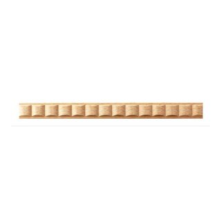 Schnitzleiste 10 x 5 mm, Buche roh Länge 2440 mm