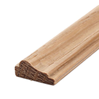 Profilleiste Massivholz 15 x 6,5 mm Eiche roh