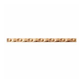 Schnitzleiste 10 x 6 mm, Buche roh Länge 2440 mm