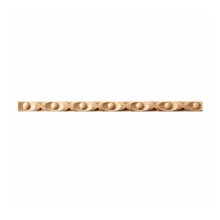 Schnitzleiste 10 x 6 mm, Buche roh Länge 2440 mm