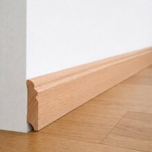 Sockelleiste FK-S7018-RBU-ZUS, Breite: 70 mm, Höhe: 18 mm, Holzart: Buche,  – Zuschnitt