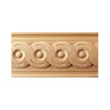 Schnitzleiste 100 x 15 mm, Buche roh Länge 2440 mm
