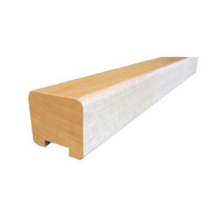 Handlauf Holz rechteckig 45 x 40 mm mit Nut