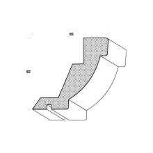 Gesimsleiste FK-GS88, Breite: 62 mm, Höhe: 65 mm,...