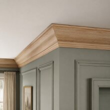 Gesimsleiste FK-GS88, Breite: 62 mm, Höhe: 65 mm,  Holzart: Massivholz
