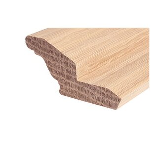 Gesimsleiste FK-GS55, Breite: 62 mm, Höhe: 65 mm, Holzart: Massivholz