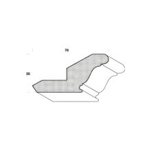 Gesimsleiste FK-GS55, Breite: 62 mm, Höhe: 65 mm,...