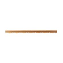 Schnitzleiste 12 x 7 mm, Buche roh Länge 2440 mm