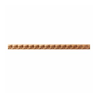 Schnitzleiste 12 x 8 mm, Buche roh Länge 2440 mm