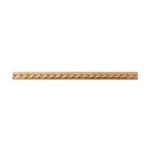Schnitzleiste 12 x 9 mm, Buche roh Länge 2440 mm