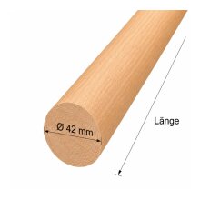 Rundhandlauf Massivholz Durchmesser 42 mm