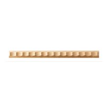 Schnitzleiste 15 x 6 mm, Buche roh Länge 2440 mm