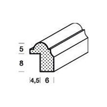 Falzleiste FK-FP8-RFI-ZB2, Breite: 10,5 mm, Höhe: 13 mm, Holzart: Fichte, Oberfläche: roh