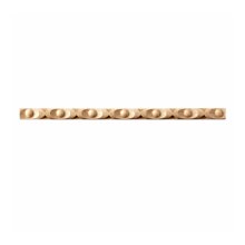 Schnitzleiste 15 x 8 mm, Buche roh Länge 2440 mm