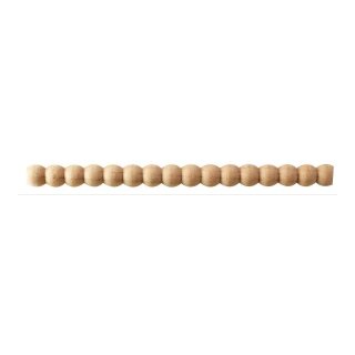 Perlstab 7,5 mm, vollrund Buche roh Länge 1000 mm