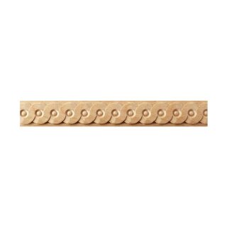 Schnitzleiste 18 x 6 mm, Buche roh Länge 2440 mm