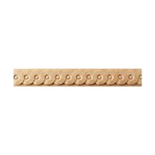 Schnitzleiste 18 x 6 mm, Buche roh Länge 2440 mm