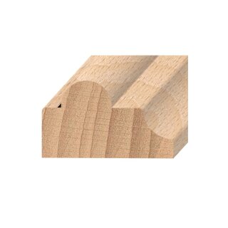 Profilleiste FK-P1710, Breite: 17 mm, Höhe: 10 mm,  Holzart: Massivholz