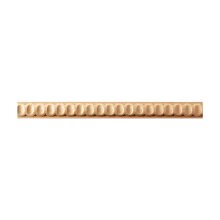 Schnitzleiste 18 x 6 mm, Buche roh Länge 2440 mm